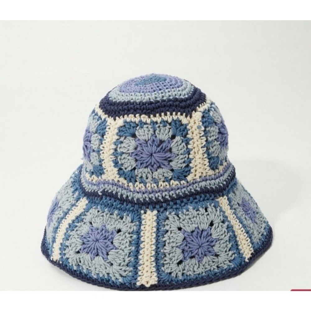 LUCKY BRAND  Crochet Bucket Hat ONE SIZE hippie boho